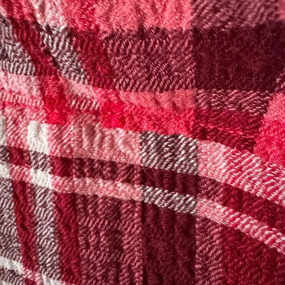 Anthropologie Pilcro Plaid Gauze Shirt-XL-NWT - Picture 9 of 12